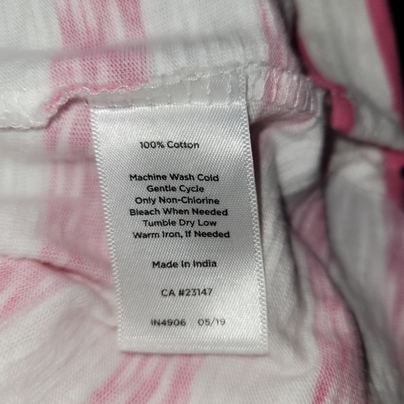 Talbots Cotton Striped 3/4 Sleeve  Petite Large Top - Picture 5 of 5